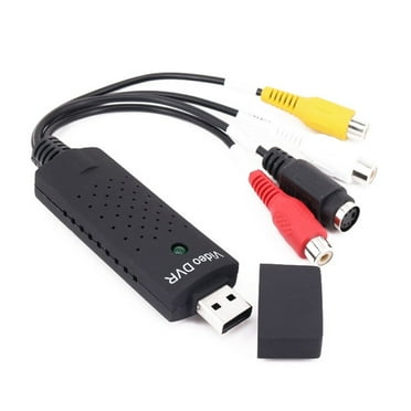 Computer Cables USB 2.0 Video & Audio Capture Card with Composite RCA Input & USB Cable for TV/DVD/VHS Cable Length: 0.2m, Color: Black Computer Cables USB 2.0 Video & Audio Capture Card with Composite RCA Input & USB Cable for TV/DVD/VHS Cable Length: 0.2m, Color: Black